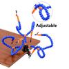 Soldering Helping Hand Clamp Soldering Third Hand Tool with 6 Flexible Arms Desktop Clip Holder Tool for DIY Assembly Craft Hobby Station,