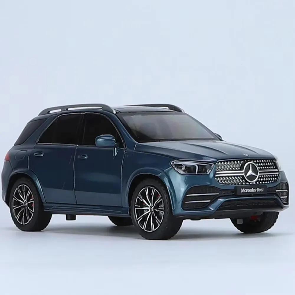 1:24 Skala GLS600 GLE350 Automodell Spielzeug Türen zu öffnen Sound Licht Stoßdämpfung SUV Modelle Sammlung Geschenke für Kind