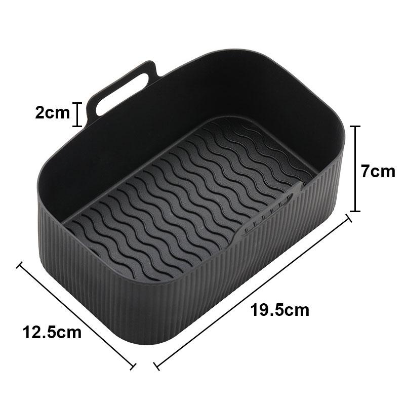

Silicone world Air Fryer Silicone Basket Silicone Mold Airfryer Oven Baking Tray Pizza Fried Chicken Basket Reusable Pan Liner