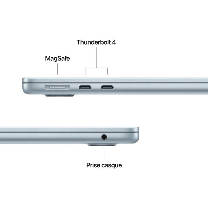 Apple - 13,6" MacBook Air M5 (2026) - RAM 16 GB - Úložiště 512 GB - CPU 10 jader - GPU 8 jader - Nebesky modrá