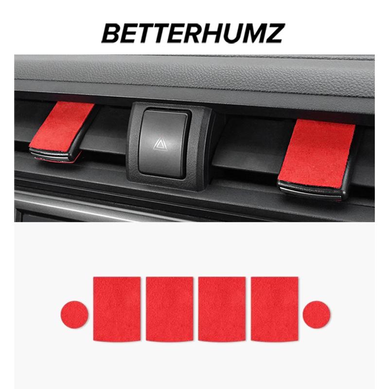 Betterhumz Made of Alcantara For Subaru BRZ/Toyota GR86 - Auto Dashboard Air Outlet Trim Stickers Car Interior Accessories