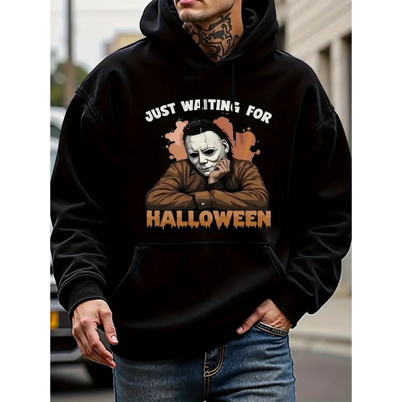 Polyester Men s Pullover Hoodie, Loose Fit, Warm Casual Hooded Sweatshirt S