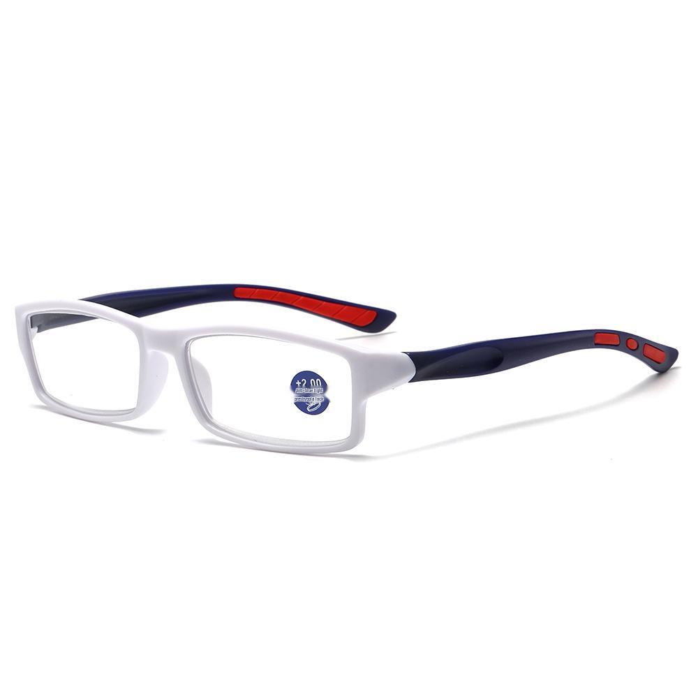 New Style Lightweight Sports Reading Glasses with Anti-blue Light Small Frames and HD Flat Lenses