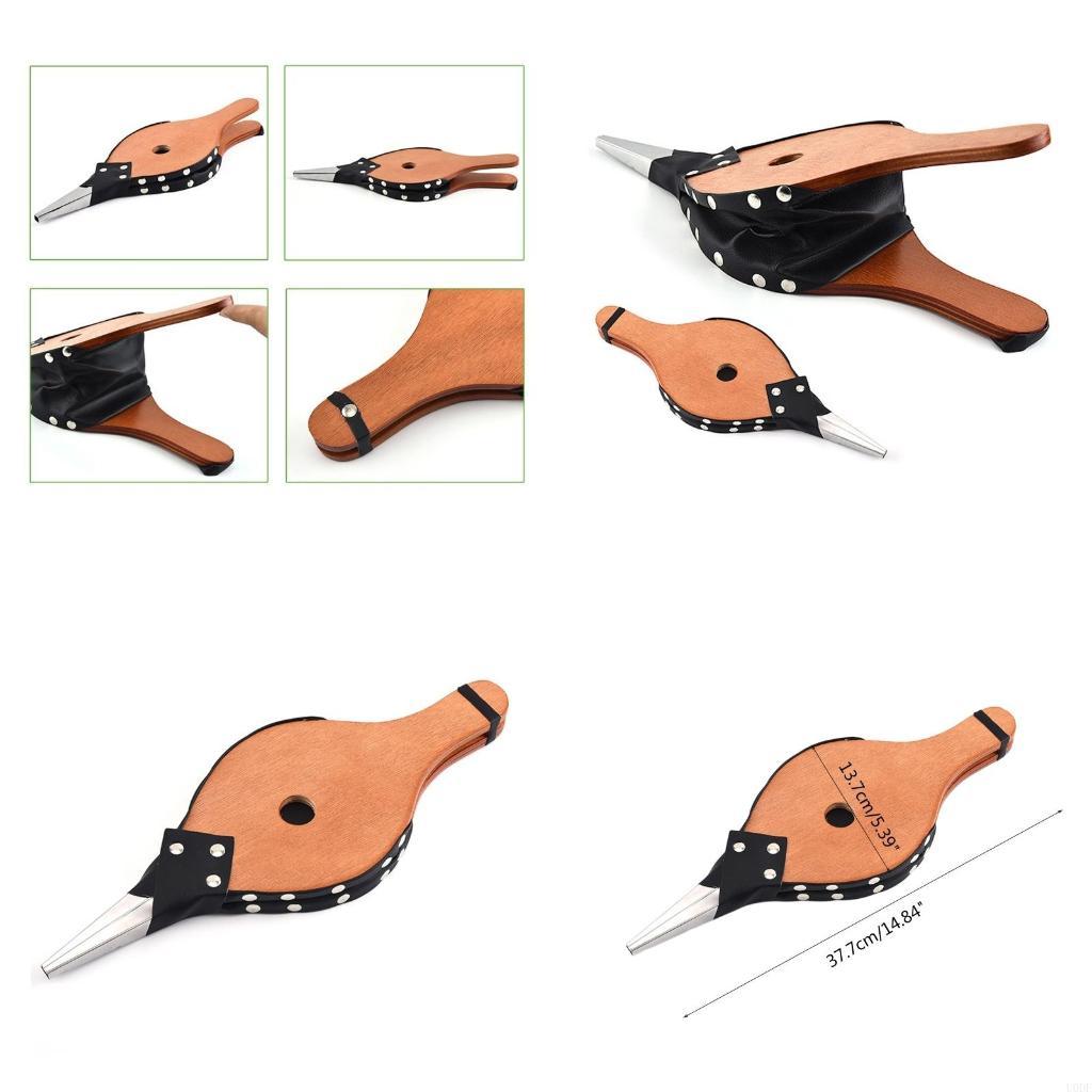 

Vintage Wooden Manual Handmade Air Blower Fan Blower For Fireplace Barbecue Bellows Outdoor Cooking Camping CN