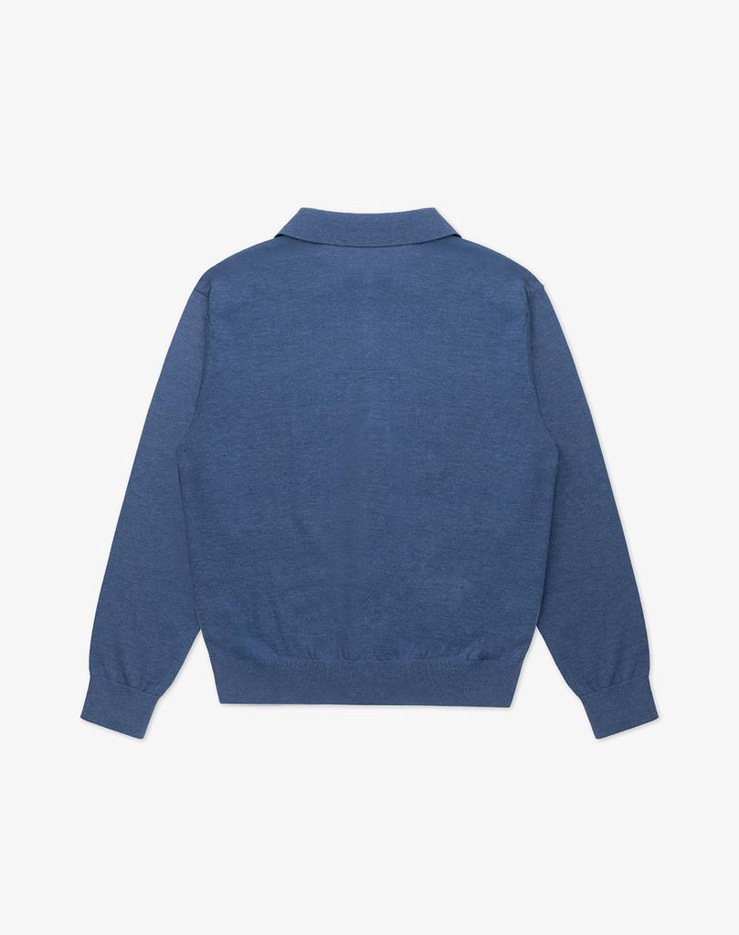 Work On Body Off Sci-Fit Semi-Overfit Cotton Cardigan [Blue]