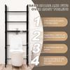 3 Tiers Over The Toilet Storage Metal Bathroom Shelves Space Saver Freestanding Above Over Toilet Storage Organizer for Bathroom