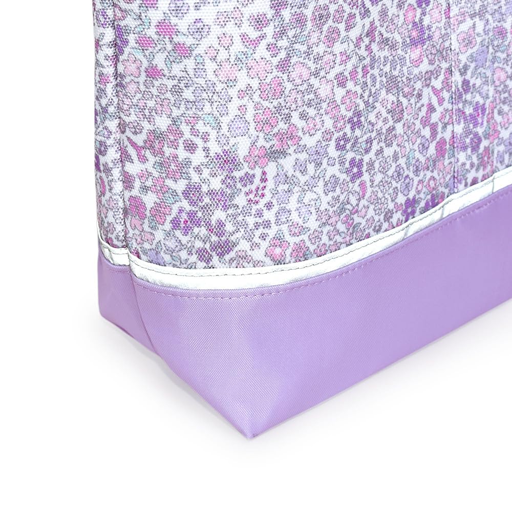 COLORFUL CANDY STYLE Gusseted Shoulder Bag [2026 Spring Model] Water-Repellent, Lightweight Floral Mist Design, Stain-Resistant, Wrinkle-Resistant, La