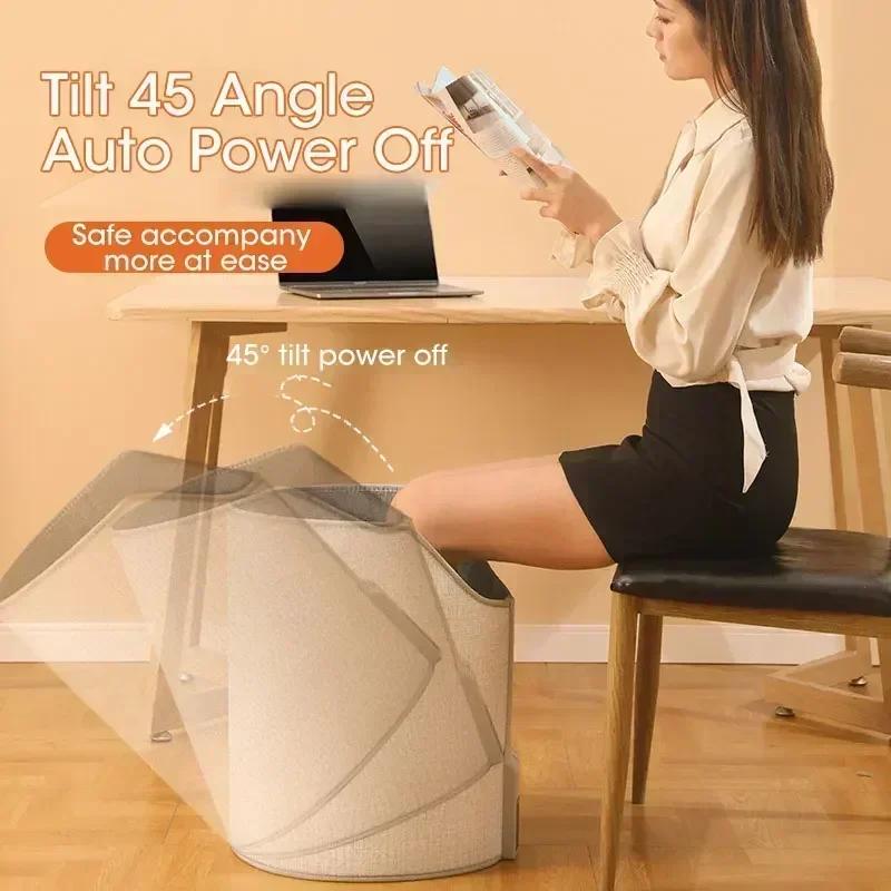 Electric Portable Foot Warmer Heating Pad Foldable Adjustable Thermostat Fast Heating for Home Office Winter Warm Feet