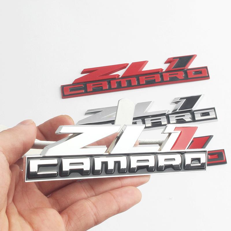 Metal ZL1 Grill Badge Car Rear Trunk Emblem ZL1 Decals Stickers Car Styling For Camaro Super Hornet Car Styling Auto Accessories
