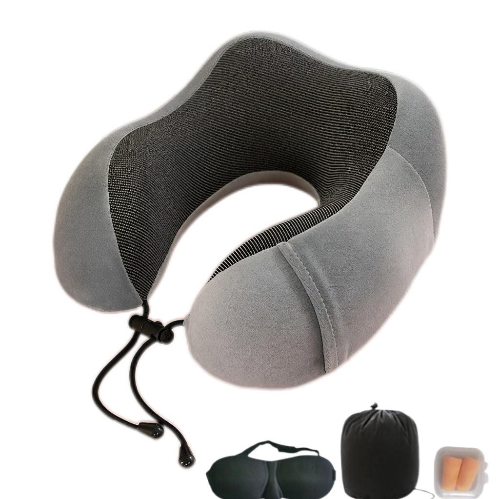 Memory Foam U-Shaped Neck Pillow for Travel & Airplane
