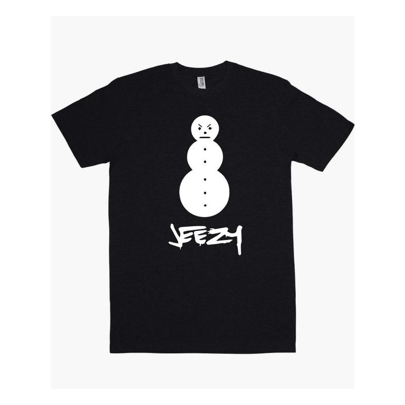 European Size Young Jeezy Snowman T-shirt New Hip Hop, PLUS SIZE S чёрный