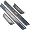 For Dacia Jogger Sandero Stepway Extreme Accessory -  Carbon Stainless Car Door Sill Kick Plate Protector Cover Trim