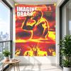 Imagine Dragons Mercury World Tour 2023 Poster Dan Reynolds Red Neon Concert Art