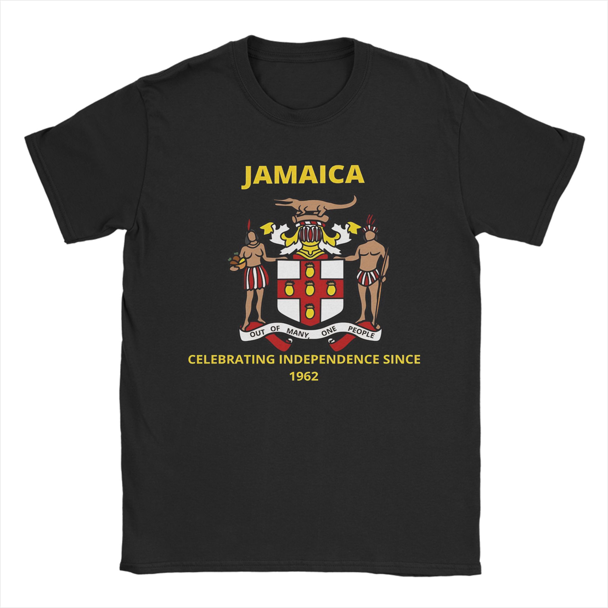 

Man T Shirt Jamaica Coat Of Arms T-Shirts Harajuku Summer Tee Shirt Vintage Cotton Clothes Gift Idea 5XL різнокольоровий