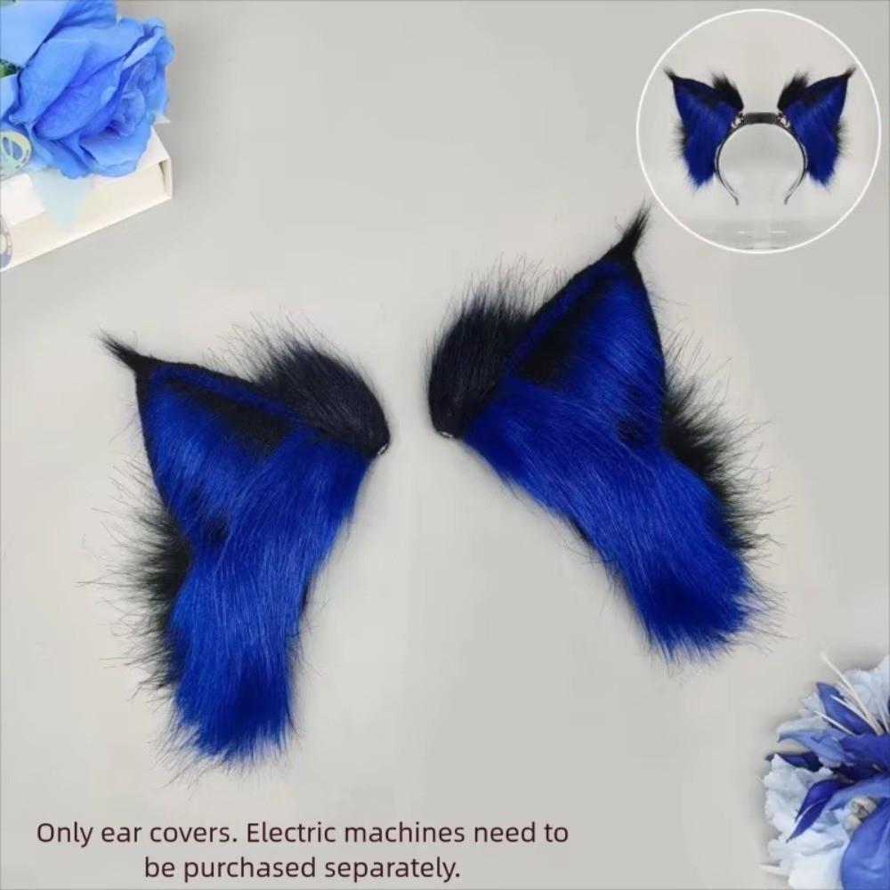 Rechargeable Electric Fox Ear Headband Detachable Cosplay Headpiece Movable Cat Ears Cosplay