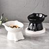 1PCS-Tall Cat and Dog Bowl To Prevent Vomiting, Elevated Pet Feeding Bowl To Protect Cervical Vertebra and Spine Design