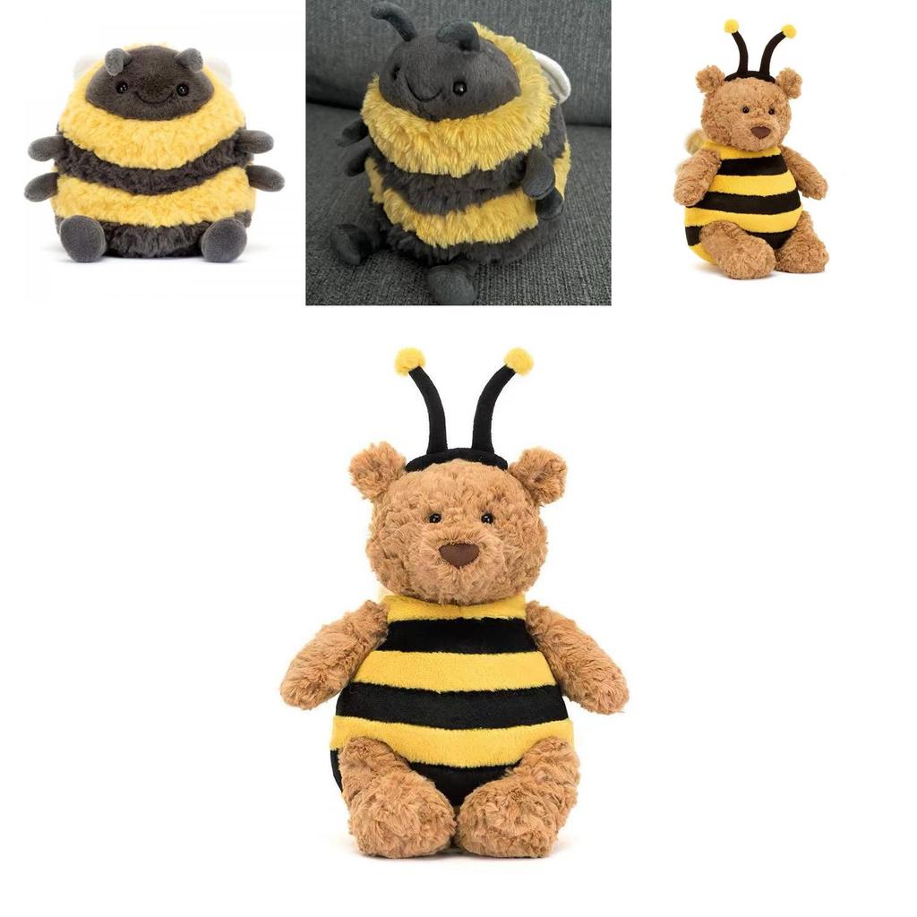 Bee Bear Plush Toy With Pp Cotton Filling For Teenagers And Adults