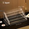 1pc Stackable Clear Acrylic Display Stand for Collectibles - Perfect for Figurines, Pins, Badges, Miniatures, Cards & Stickers