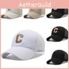 Embroidery Letter C Baseball Cap Adjustable Breathable Outdoor Sun Protection
