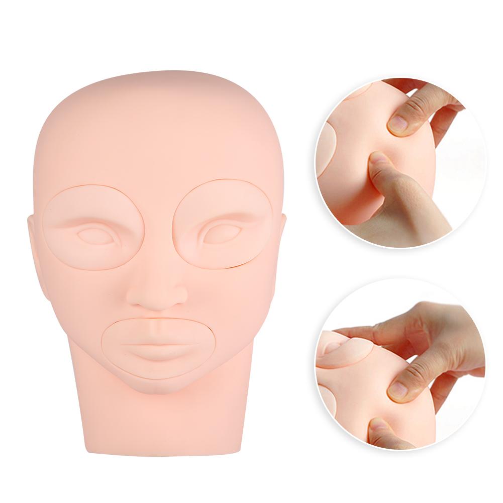 Training Head Mold Eyelash Grafting Head Model Mannequin Head Makeup Tattoo Practice HeadTattoo Practice Detachable Head
