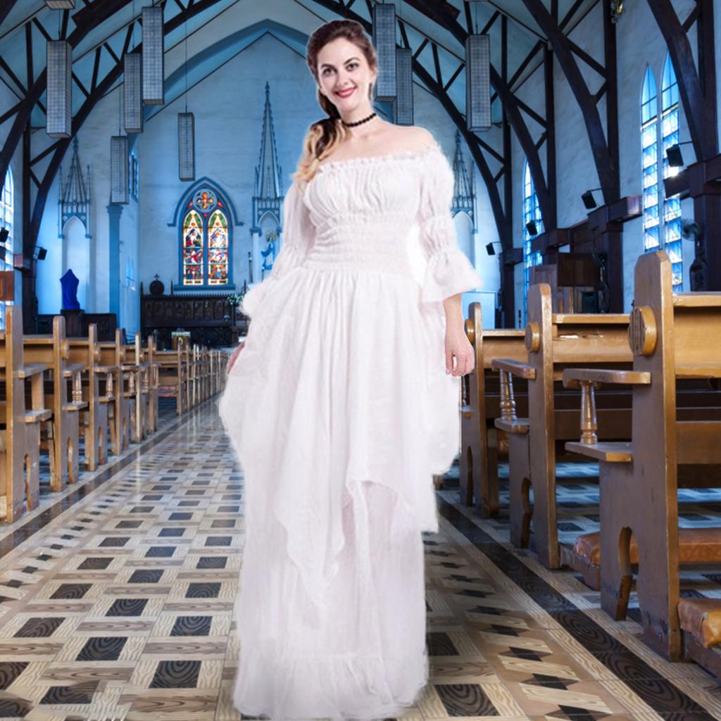 thumbnail image 2 of LTAKK Renaissance Dress Medieval Costume Victorian Dresses Women Gothic 2 of 11