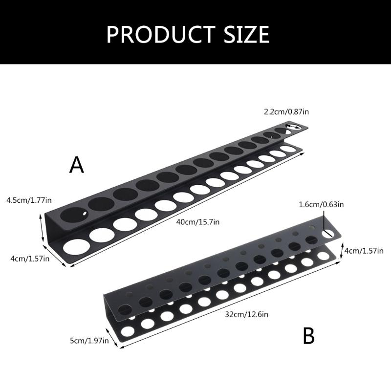 Screwdriver Rack Wall Mount Pliers Holder Hammer Rack Tool Storage Organizer Hardware Tool Display for Garage Workshop