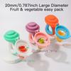 5pcs Baby Mate Silicone Fruit Feeder Set with Easy To Grasp Handle Ring & 4 Interchangeable Mesh Pouches Bags - Infant Food Nutrition Feeder Pacifier