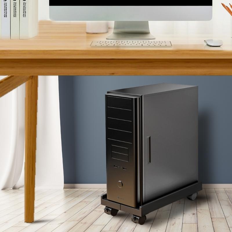 Ruchomy uchwyt na obudowę PC Stojak na wieżę komputerową Stabilna konstrukcja Uchwyt pod biurko do użytku biurowego i domowego