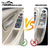 Inner Door Panel Handle Pull Trim Set Window Switch Armrest Pane Fit For BMW 5 Series F10 F11 7PCS RHD