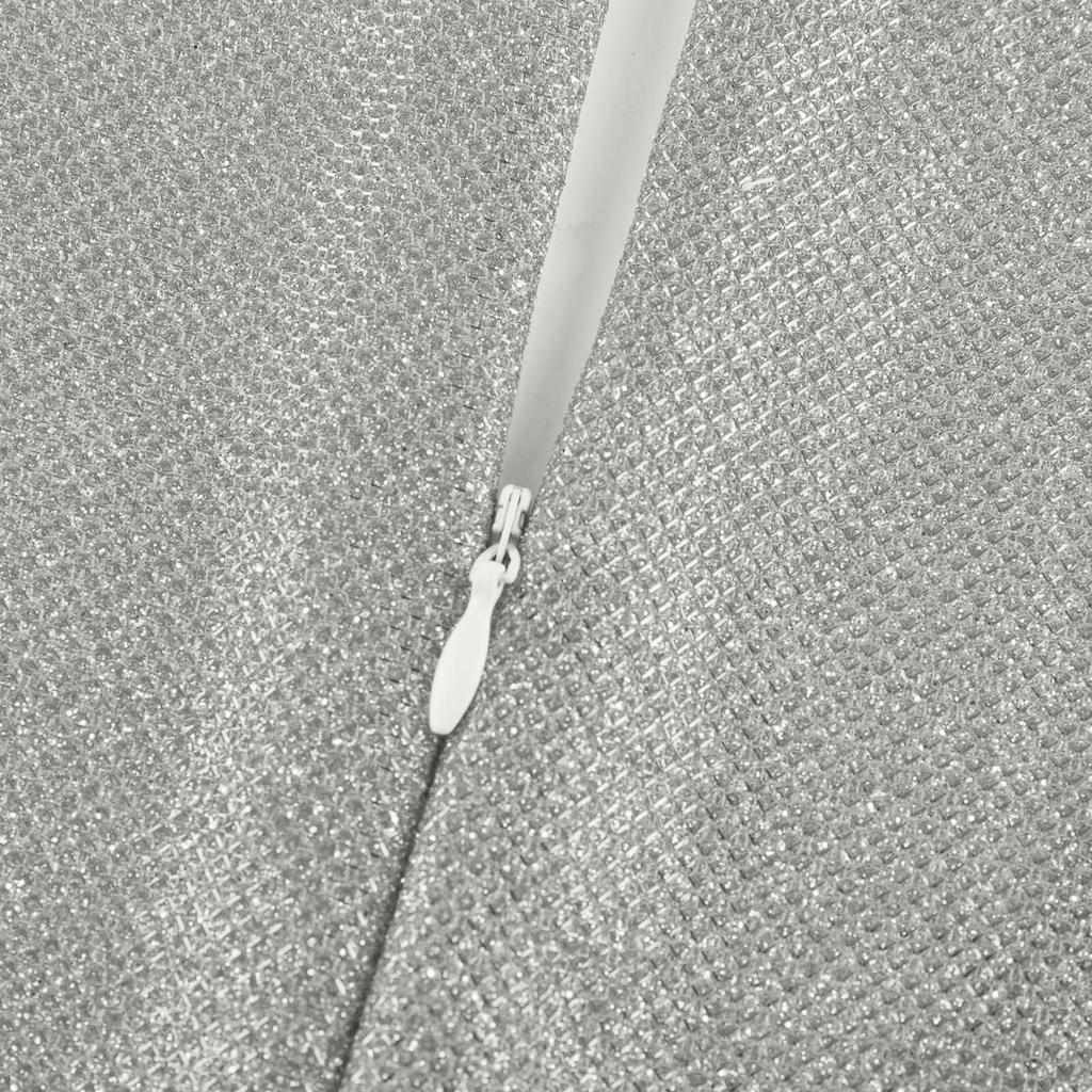 Modisches lässiges Damenkleid mit Goldfolienprägung, langärmeliges V-Ausschnitt-Kleid