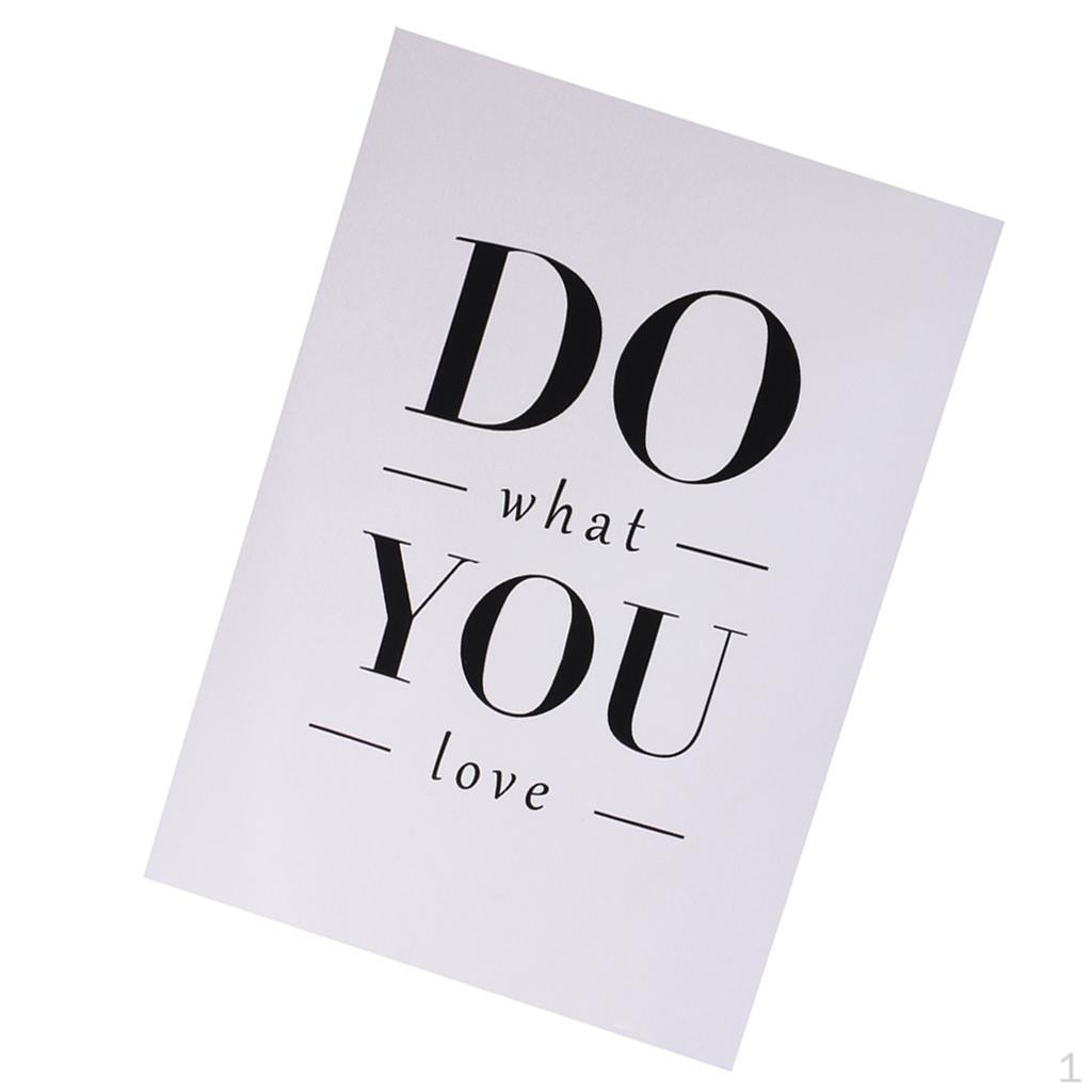 DO What YOU Love Quotes Canvas Painting Sign Home Wall Art Decor 30x40cm