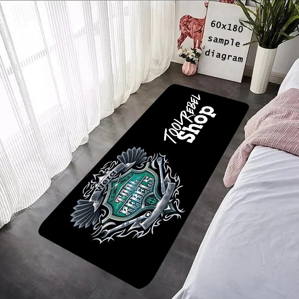 W-Wera-Tools Be A Tool Rebel Floor Mat Graphic Printed Flannel Doormats for Bathroom Kitchen Entrance Carpet Home Decor