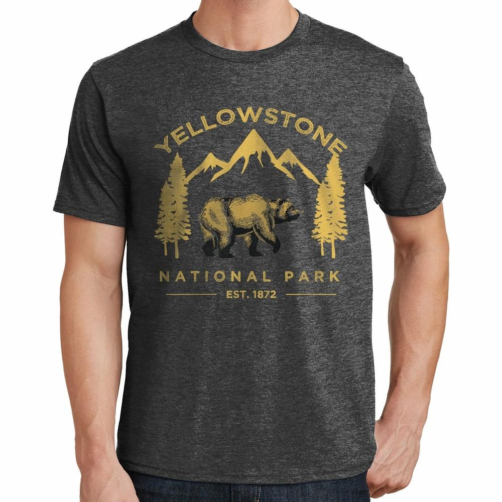 

Yellowstone National Park T-Shirt Wyoming Montana Idaho Hike Climb Camp 04016 4XL