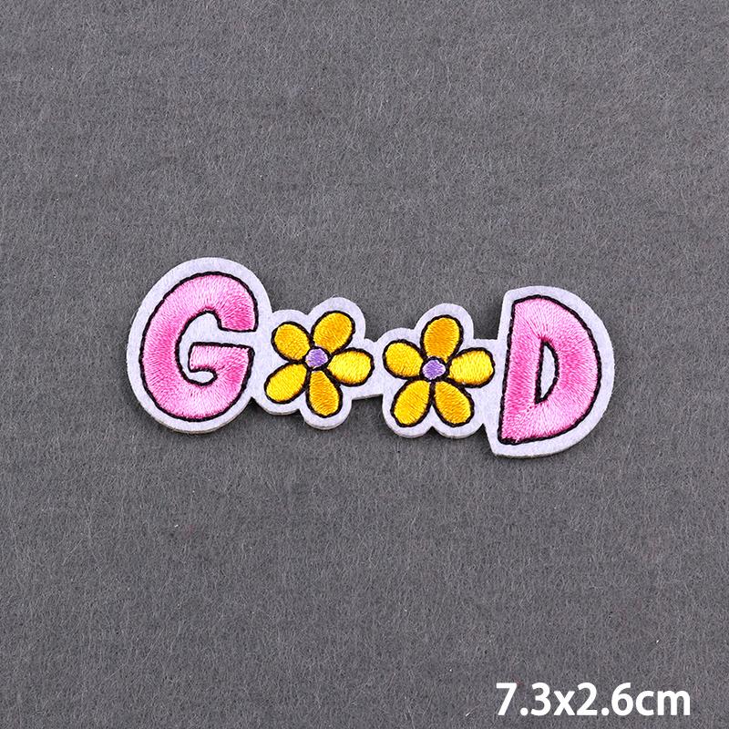 Purple Style Iron On Patch Thermoadhesive Patches For Clothes Anger Baby Girl Embroidery Patch For Hat/T-Shirt Fusible Sewing
