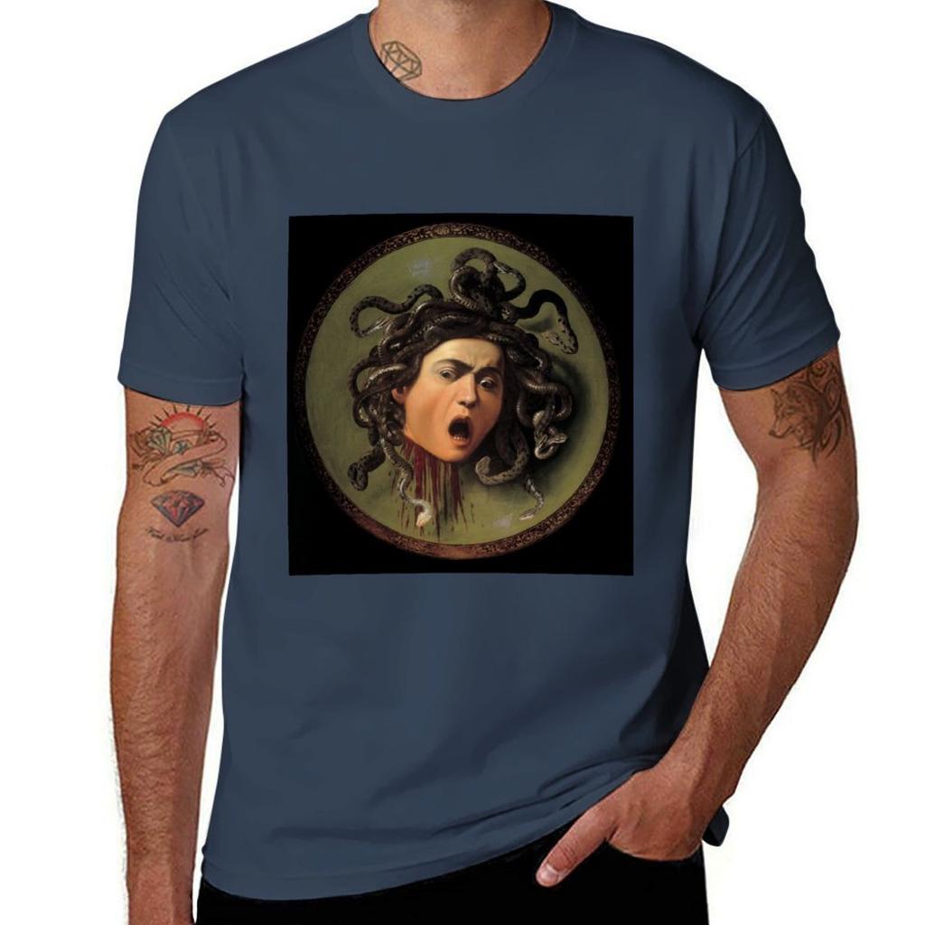 MedusaCaravaggio TShirt Retro Style Print Casual Top