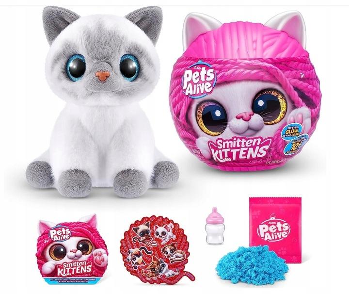Zuru Pets Alive Smitten Kittens Interaktywna Przytulanka Kotek 9541