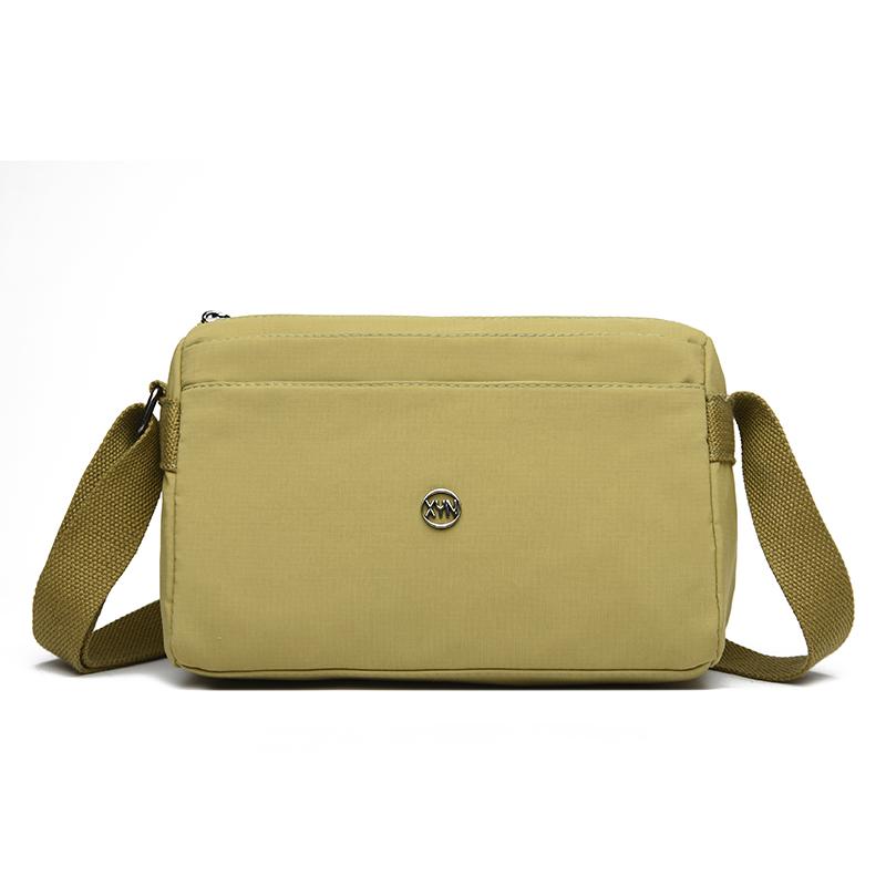 Crossbody Bag Women's Shoulder Small Bag Lightweight Horizontal Multi-Layer Pocket Nylon Bag Mother Bag