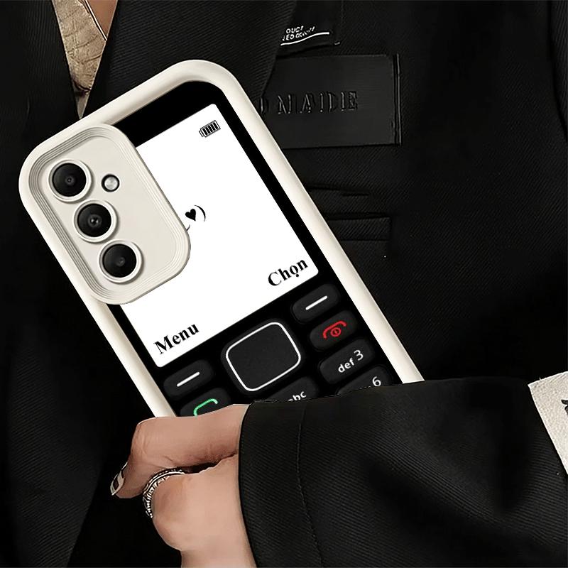 Phone Case for Samsung Galaxy A17 A16 A15 A14 A13 Funny Retro Callphone A56 A36 A26 A55 A35 A25 A54 A34 A24 A53 A33 A23 A07 A06
