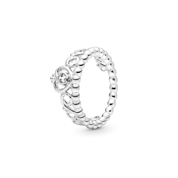 Pandora Princess Headpiece Ring Silver Women rings 190880CZ 52