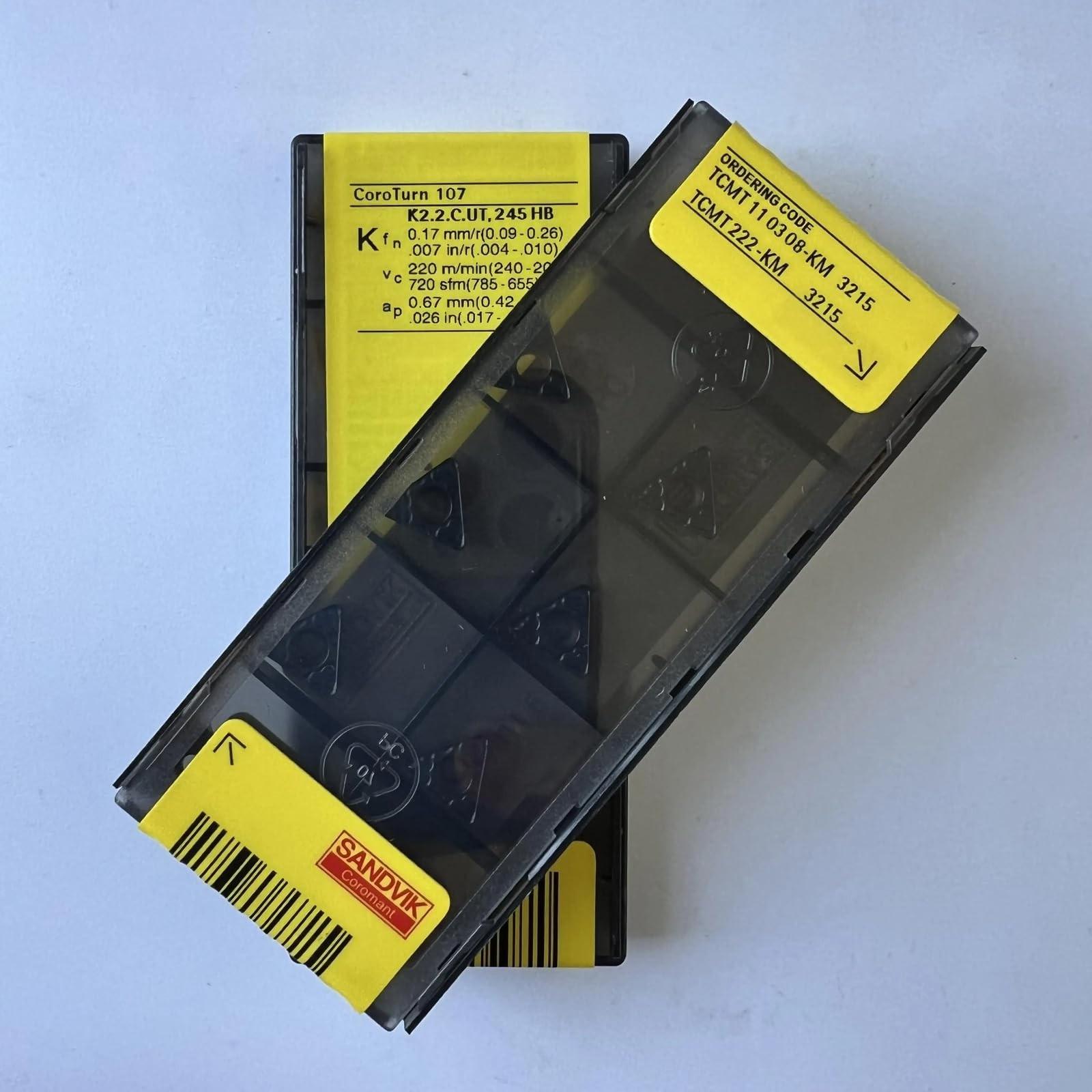 

Original Sandvik / TCMT110308-KM 3215 CNC lathe carbide blade 10 PCS