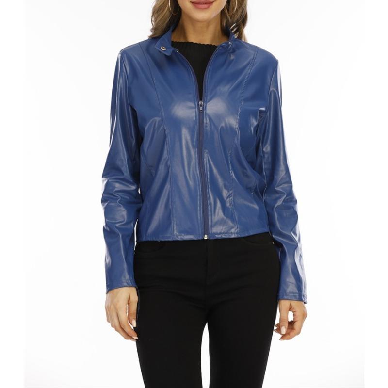 Autumn and winter fashion leather suit jacket women, urban beauty high-end temperament long-sleeved ladies jacket jacket MJ0087