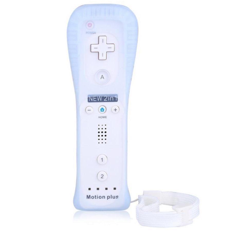 Wii Game Controller Set: 2-in-1 Left & Right Handles with Built-in Accelerator
