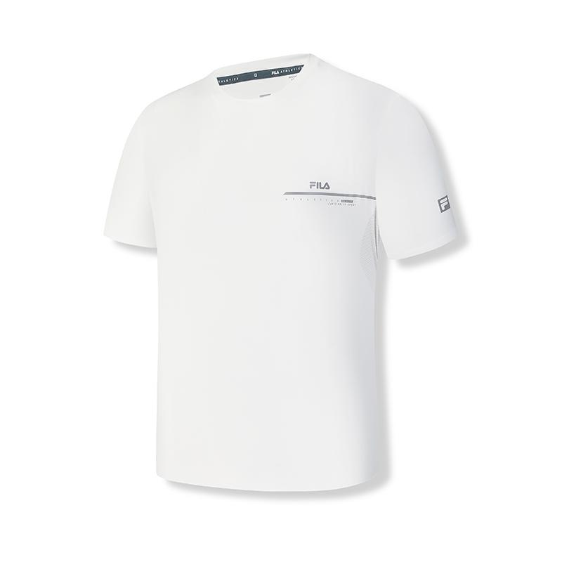 New FILA Regular T Shirt Men's Mist White A11M421132FWT