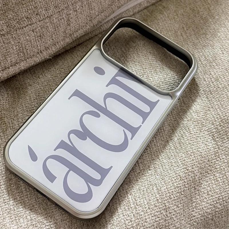 Koreaanse INS Old Money Stijl Eenvoudige Engelse Telefoonhoes Voor iPhone 17Promax Air 16E 15 14 13 12 11Pro Max Plus Mat Geavanceerde Hoes iPhone 15 Pro Max