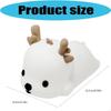 LED Rechargeable Cartoon Deer Lamp Decoration Bedside Lamp Silicone Wireless Night Lights Touch Control Night Light M4YD