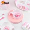 Wuhe Melody Cute Cartoon Tableware Set: Baby Bowl, Plate, and Spoon