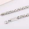 6MM Link Chain Bracelet Necklace Set for Man Waterproof Gold Color 50CM Long Stainless Steel Men's Necklace & Bracelets Jewelry