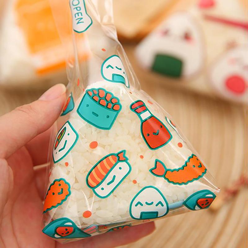 Triangle Rice And Vegetable Roll Packaging Paper Triangle Rice Ball Disposable Packaging Bag Sushi Bag Sushi Bento Accessories