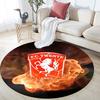 FC Twente Enschede pattern round rug,Carpet Rug for Living Room Bedroom Playroom ,Non-slip Floor Mat,Holiday Gifts and Birthday Gifts.