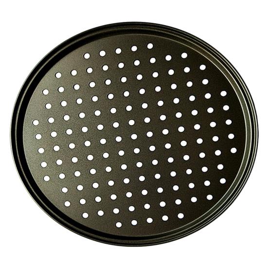 Nonstick Carbon Steel Mesh Pan Pizza Baking Bakeware Tray Plate Baking Tool